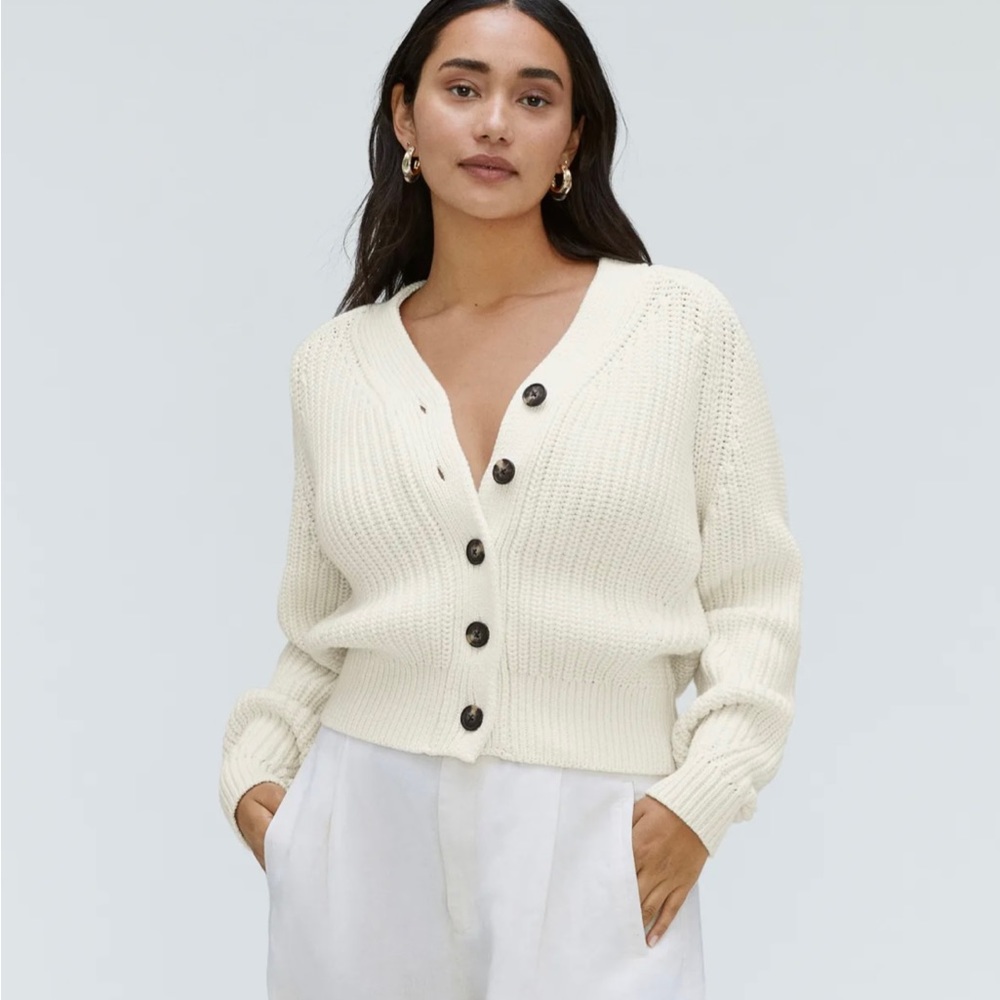 NWT Everlane Texture Cotton Cardigan